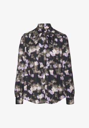 LASCANA, SCHLUPPEN - Camicia - schwarz flieder bedruckt
