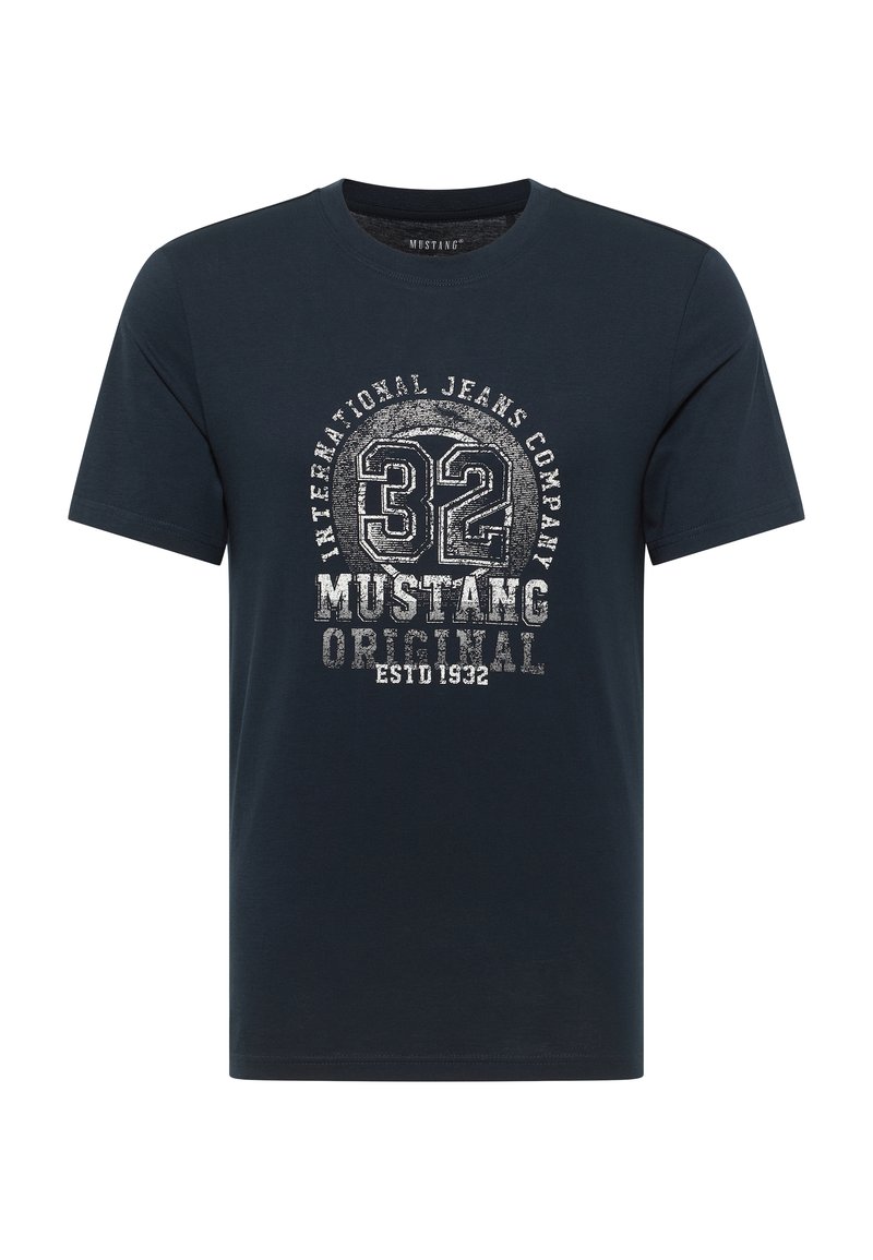 mustang T-shirt print blauw mustang T-shirt print blauw