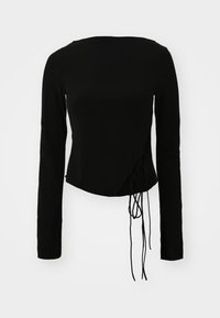 TAYLA SIDE TIE - T-shirt à manches longues - black