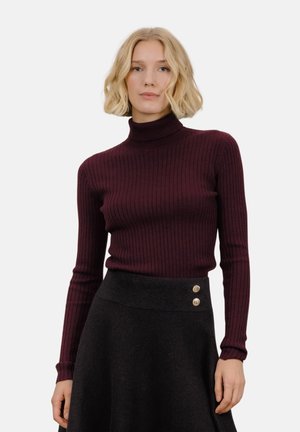 Strikkegenser - chocolate cherry