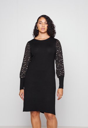 ONCJUNABELLE DRESS - Pletené šaty - black