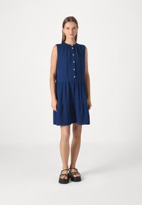 GAP TIERED - Tričkové šaty - dark indigo