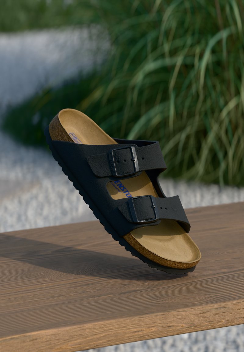 Birkenstock - ARIZONA NARROW UNISEX - Sandales - black, Palielināt