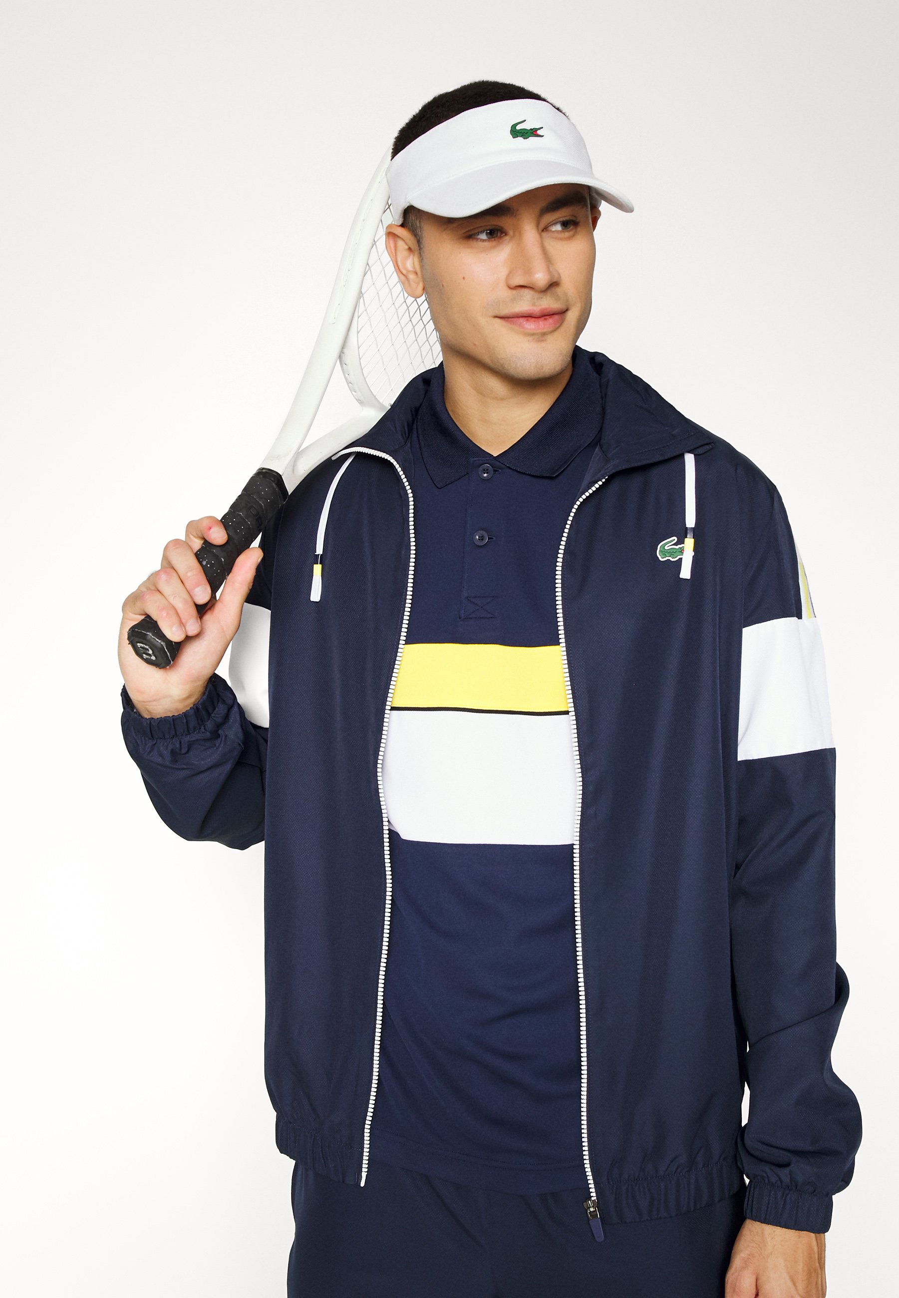 Ensemble de survêtement Lacoste SPORT color-block Bleu marine – Achat pas  cher - GO Sport