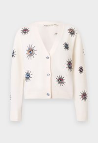 BRADLEY SHORT EMBELLISHED CARDIGAN - Cardigan - ecru