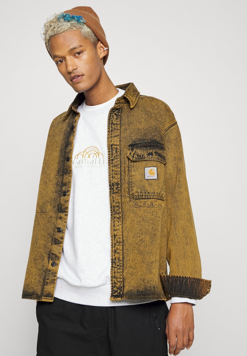 Herren Kapuzenpullover | Carhartt WIP GEO SCRIPT Sweatshirt ash/grau - MG10068 Herren Kapuzenpullover | Carhartt WIP GEO SCRIPT Sweatshirt ash/grau - MG10068