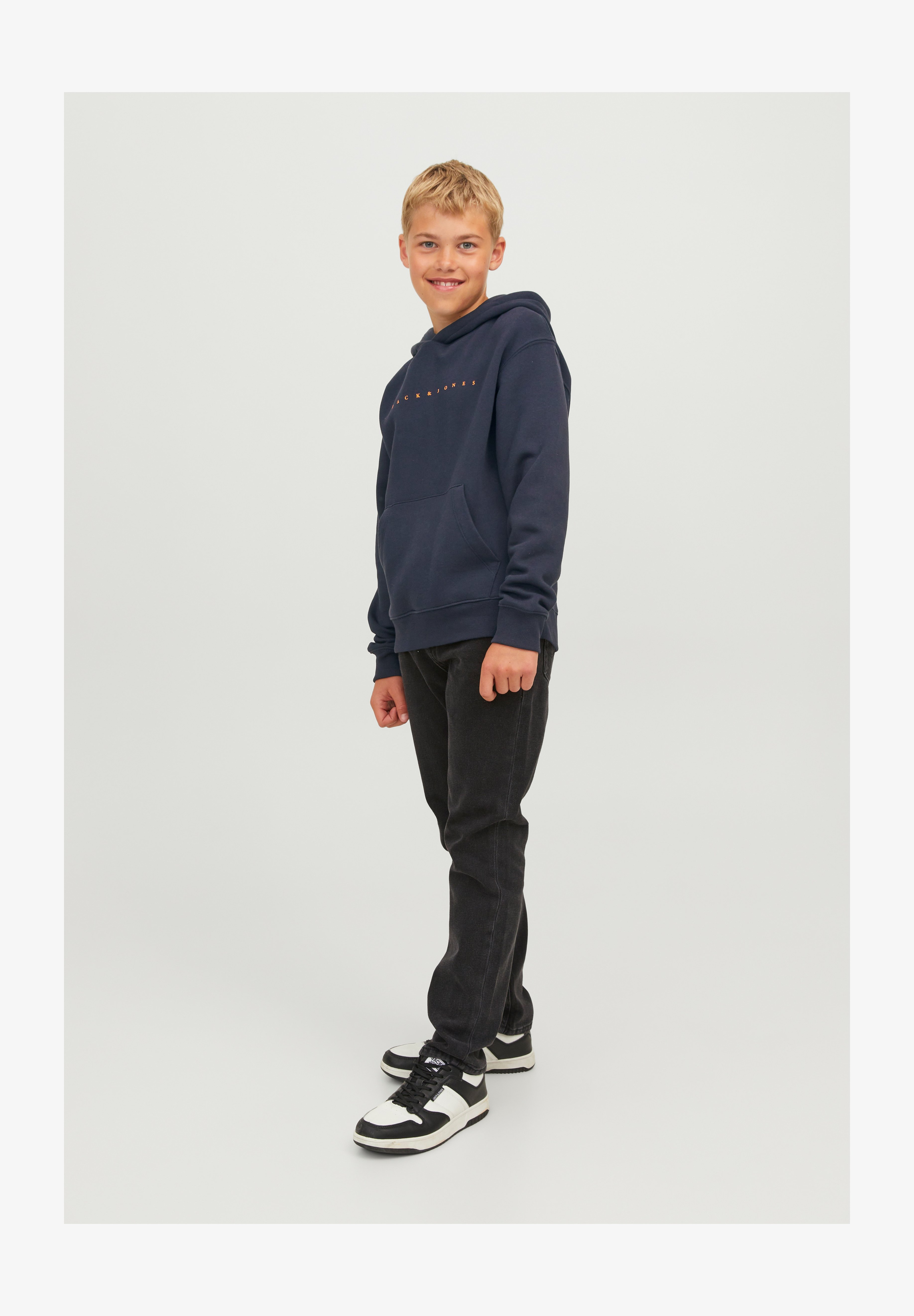 JACK&JONES JUNIOR Felpa Con Cappuccio Per Bambini E Ragazzi: Stile Danese