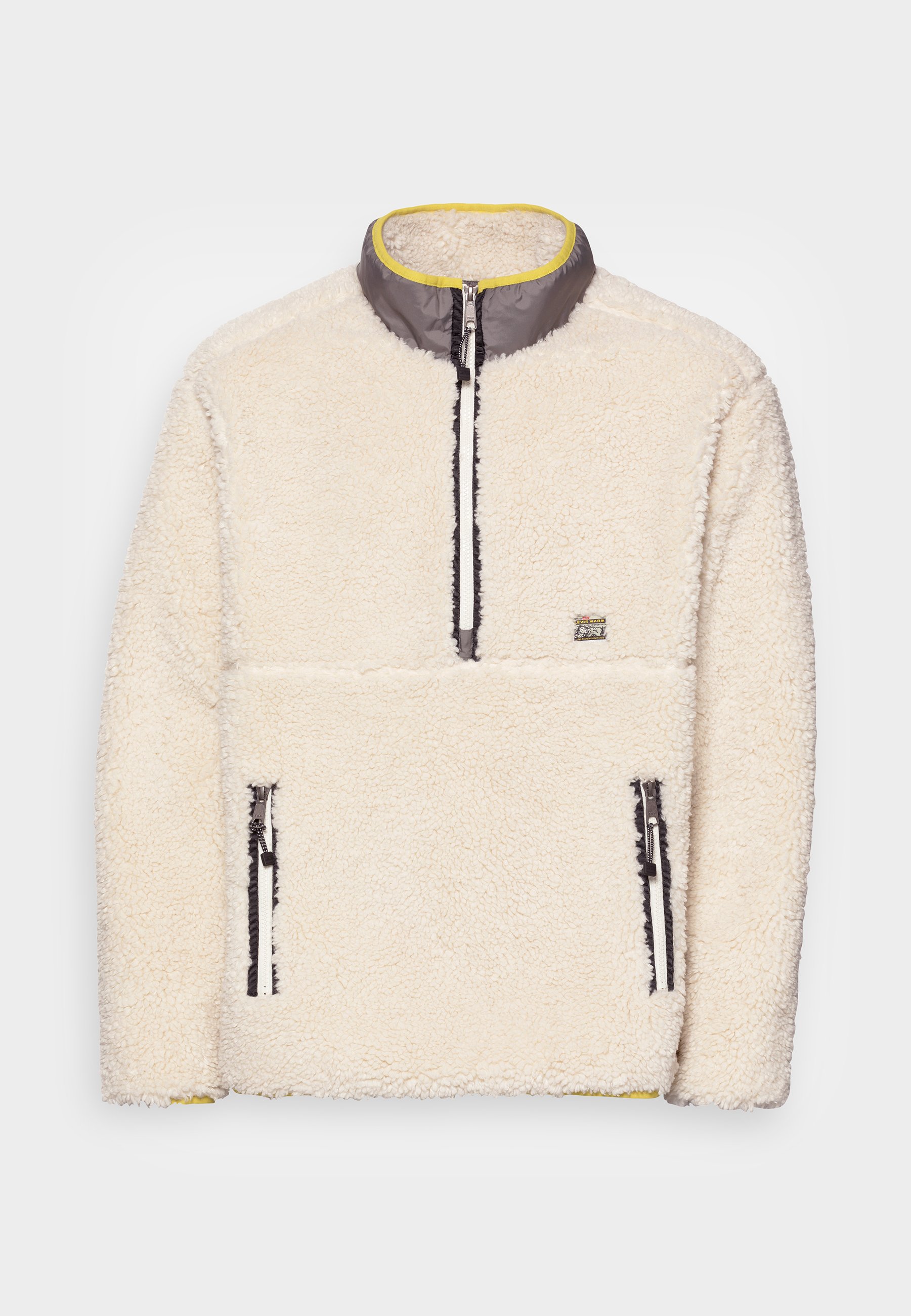 Levi's Overhead High Neck Jacket in Teddy Faux Fur with Zip Fastening