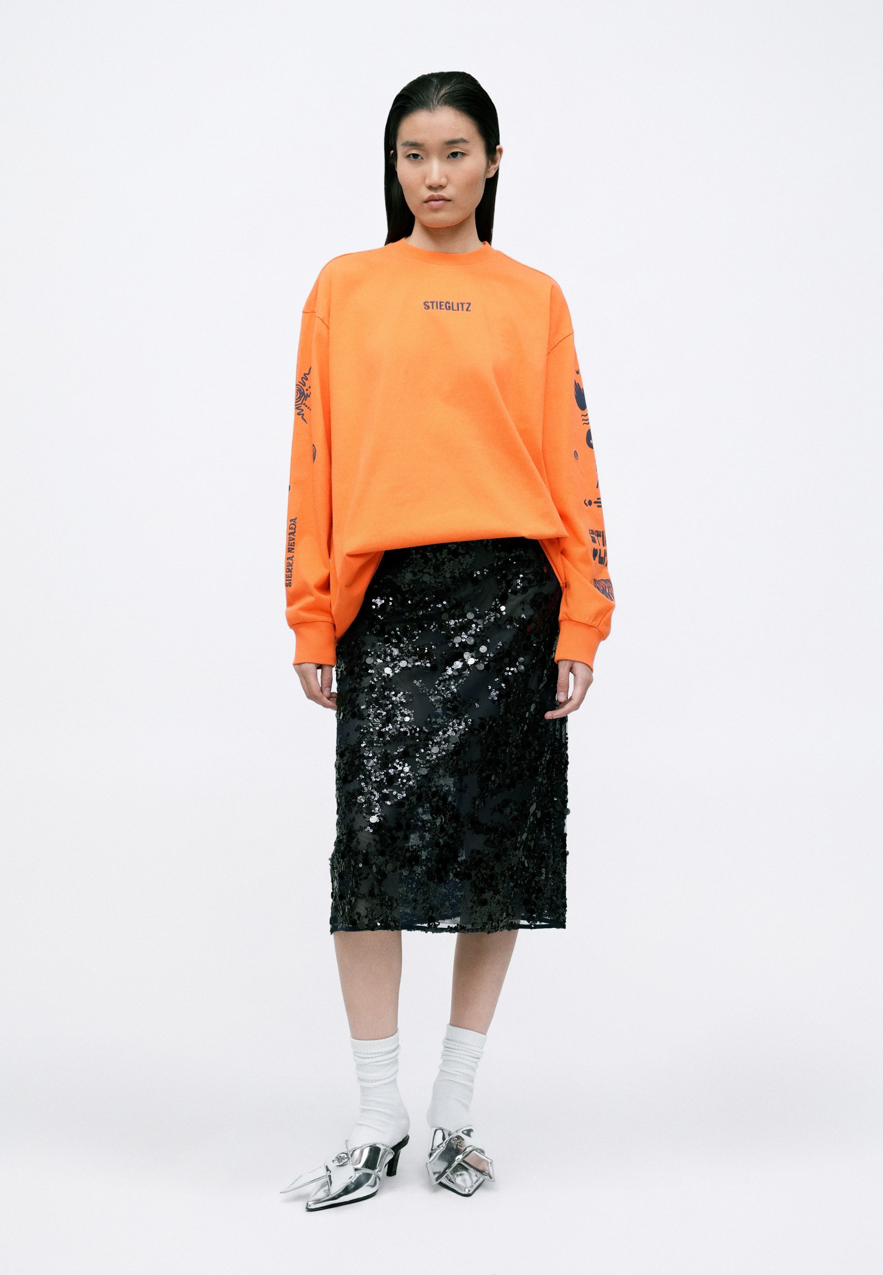 Stieglitz XAVI SKATE LONGSLEEVE - Longsleeve - orange/oranje