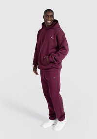 Smilodox DAWSON OVERSIZED HOODIE - Felpa con cappuccio - bordeaux