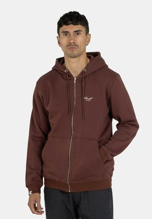 STAPLE LOGO ZIP - Zip-up sweatshirt - dark cherry