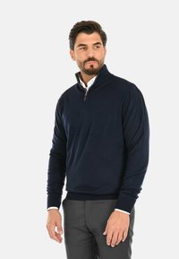 Ciabalù MEZZA ZIP - Maglione - blu