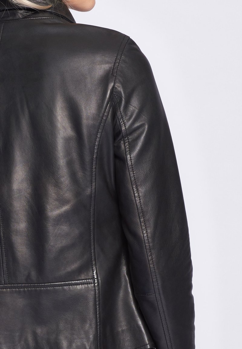 Damen Leichte Jacken | Maze Lederjacke black/schwarz - XF24610 Damen Leichte Jacken | Maze Lederjacke black/schwarz - XF24610