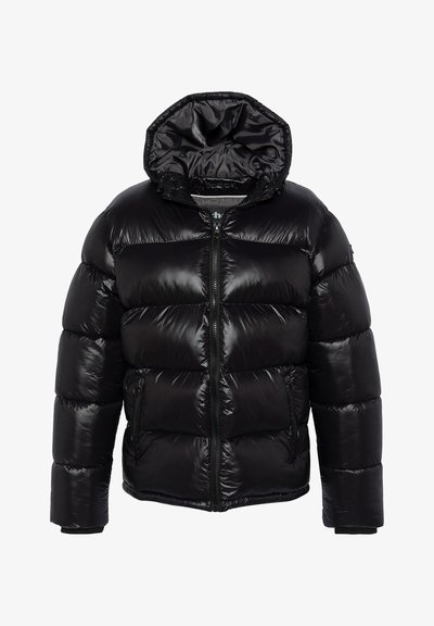 HOODED PUFFER - Veste d'hiver - noir