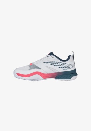 SPEEDEX CLAY - Clay court tennis shoes - white stargazer neon blaze