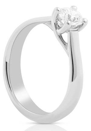 MUAU Schmuck SOLITAIRE RING DIAMANT 0.50CT. - Ring - weißgoldfarben