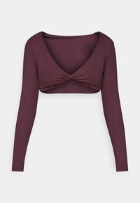 PURELUXE BUILT IN BRA BOLERO - Langarmshirt - red