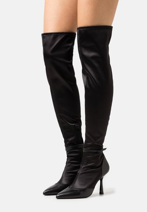 Zign Čizme preko koljena - black
