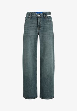 Karl Lagerfeld Jeans, LOW-RISE WIDE BUCKLE DETAIL - Τζιν χαλαρής εφαρμογής - soft tinted blue