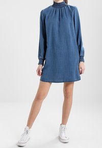 ONLY Jeansklänning - blue denim
