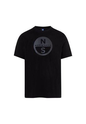 North Sails MIT MAXI-LOGO-AUFDRUCK - T-shirt con stampa - black