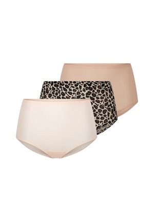 3ER PACK - SOFT STRETCH - Shorty - golden beige   leo   nude