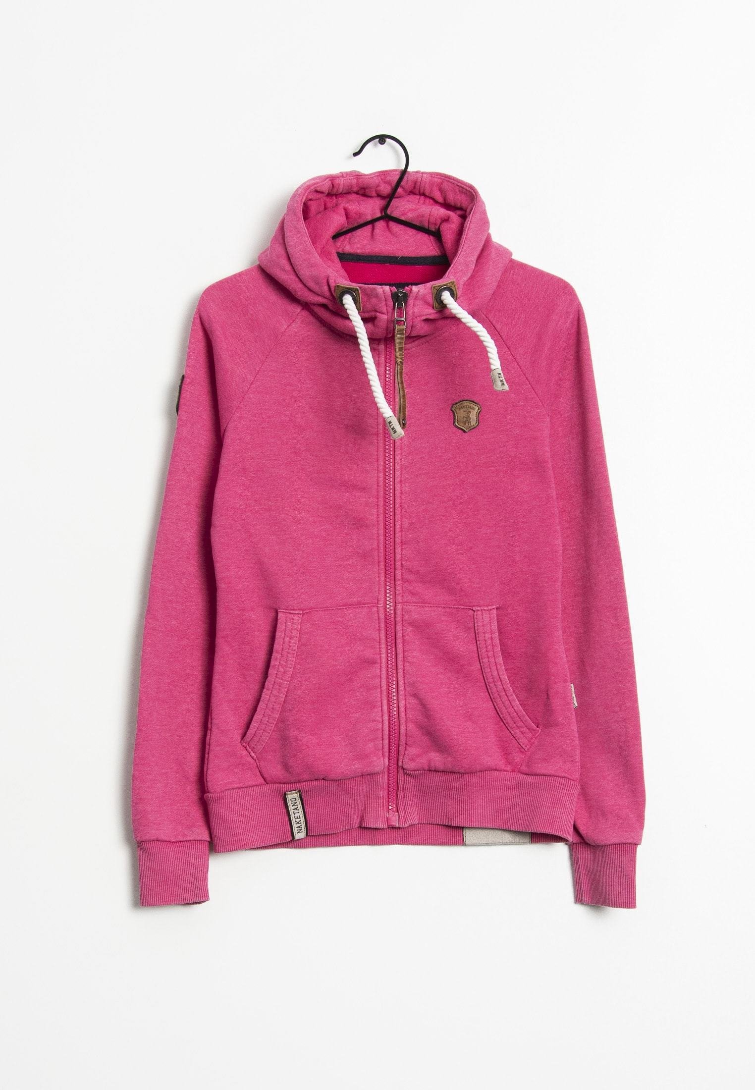 Naketano Pullover Naketano Sweatjacke Damen Pink Pink Naketano