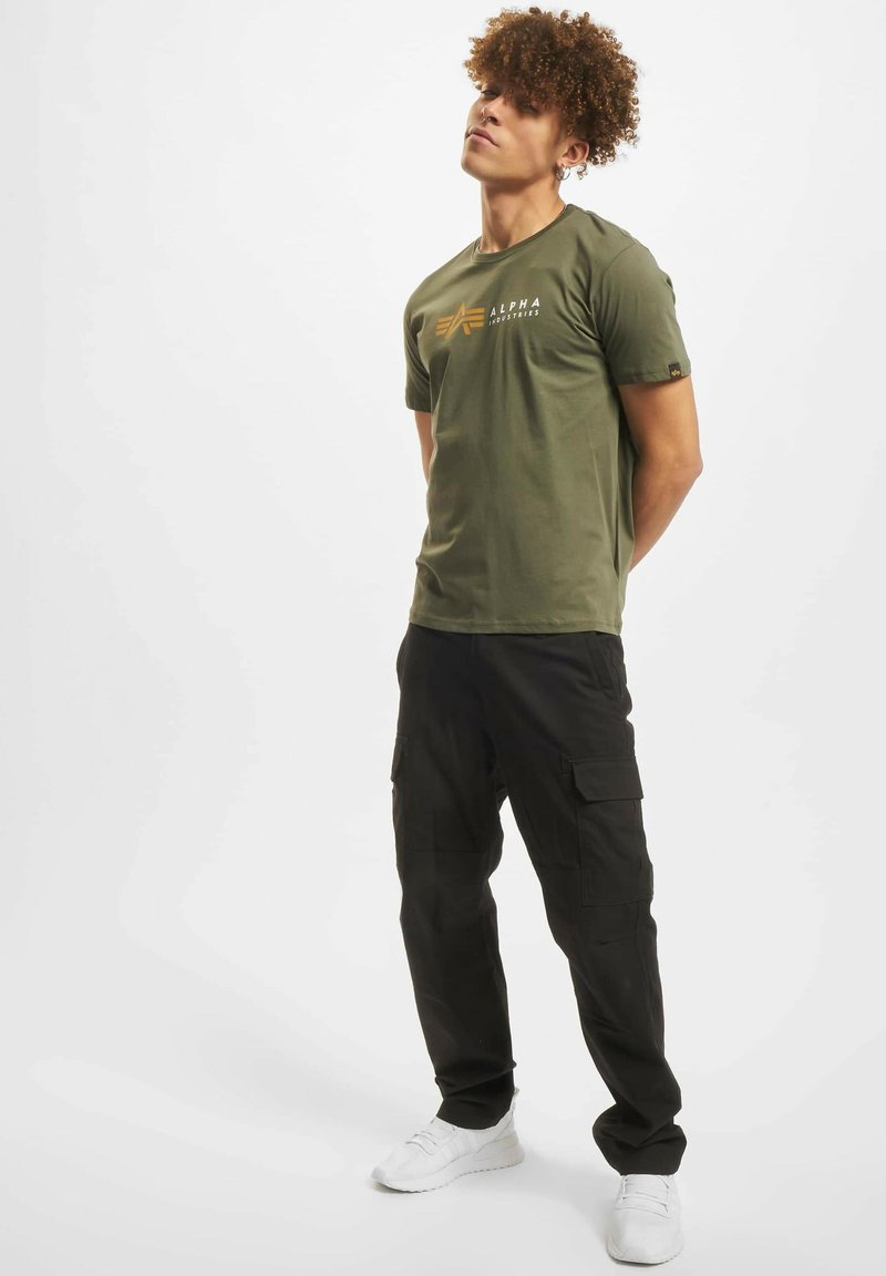 alpha industries T-shirt print donkergroen