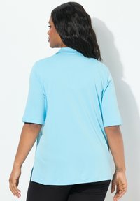 Ulla Popken SHORT SLEEVE - Piké - aqua