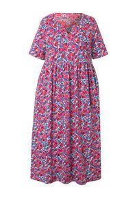 Ulla Popken TINY FLORAL EMPIRE - Jurk - marine