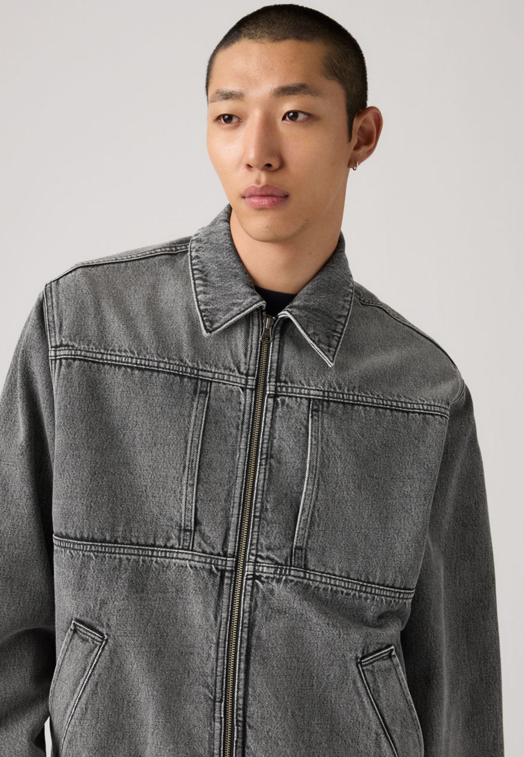 Levi's® JAANAI - Bomber Jacket - beautiful storm/grey denim