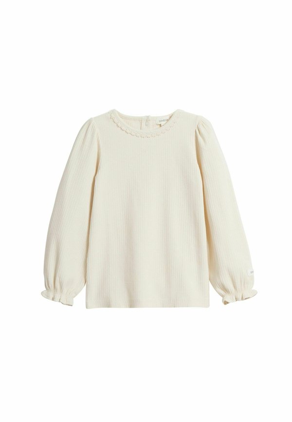 LÅNGÄRMAD MED FRILL - Langarmshirt - Light beige