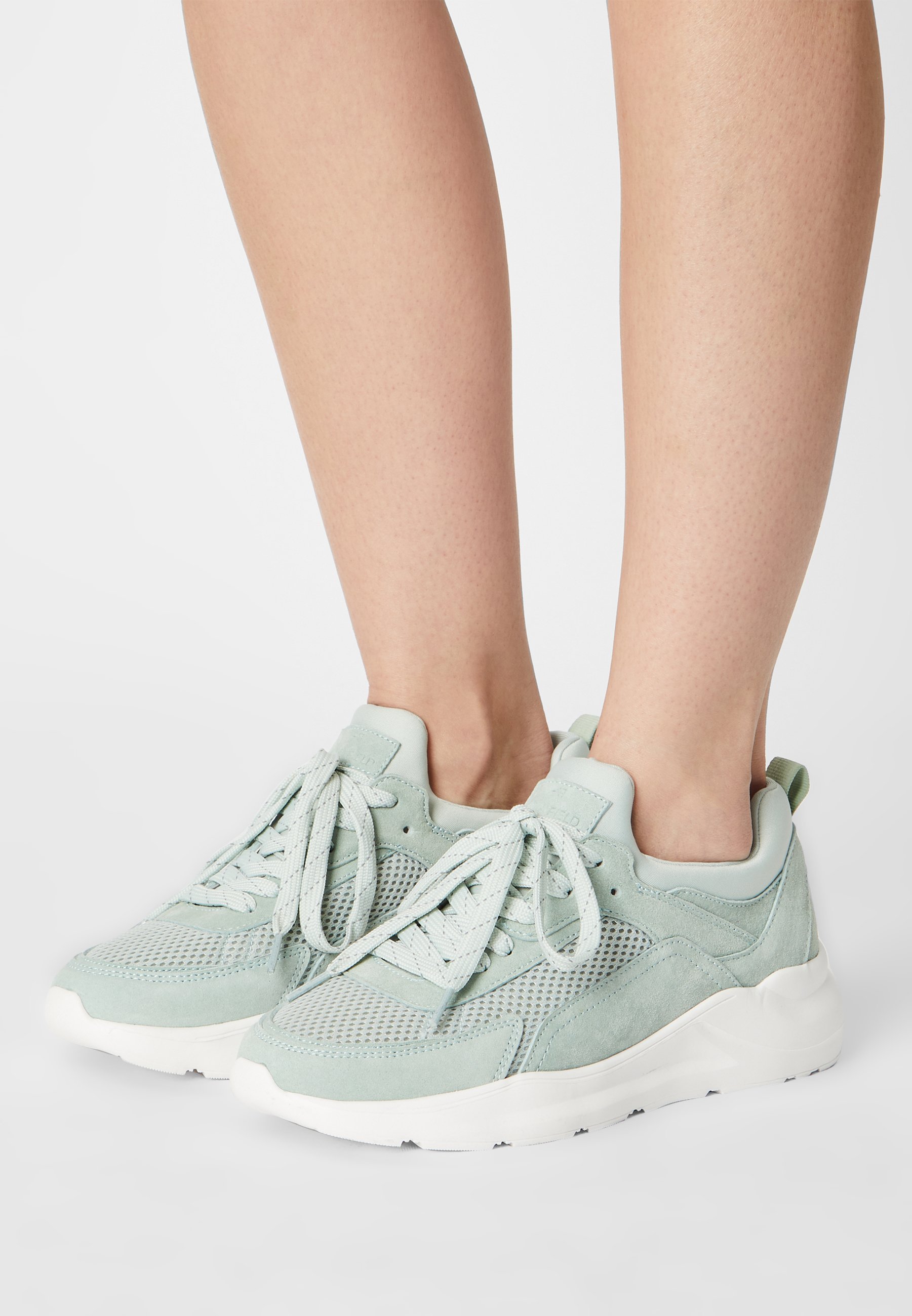HIP H1343 Sneakers Beige Mint Groen♥ | OnlineShoeShop.nl®