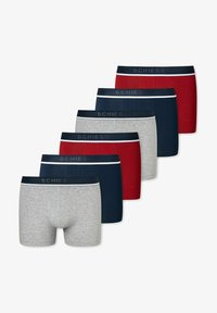 Unselected, navy hellgrau melange rot