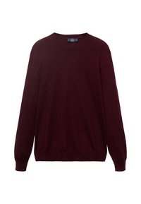 ROUND NECK - Striktrøje - bordeaux
