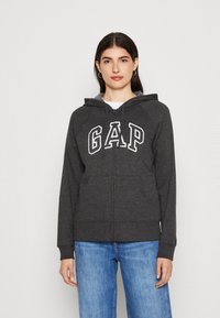 GAP - HERITAGE - Zip-up sweatshirt - charcoal heather Thumbnail Image 1