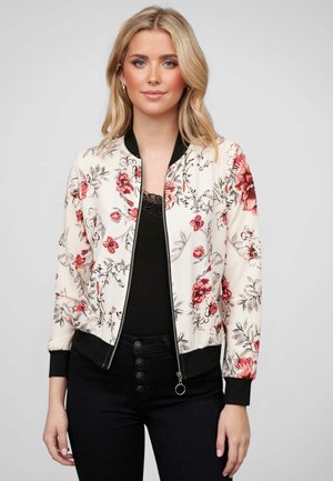 Cloud 5ive BLOUSON MIT BLUMEN  - Blouson Bomber - beige