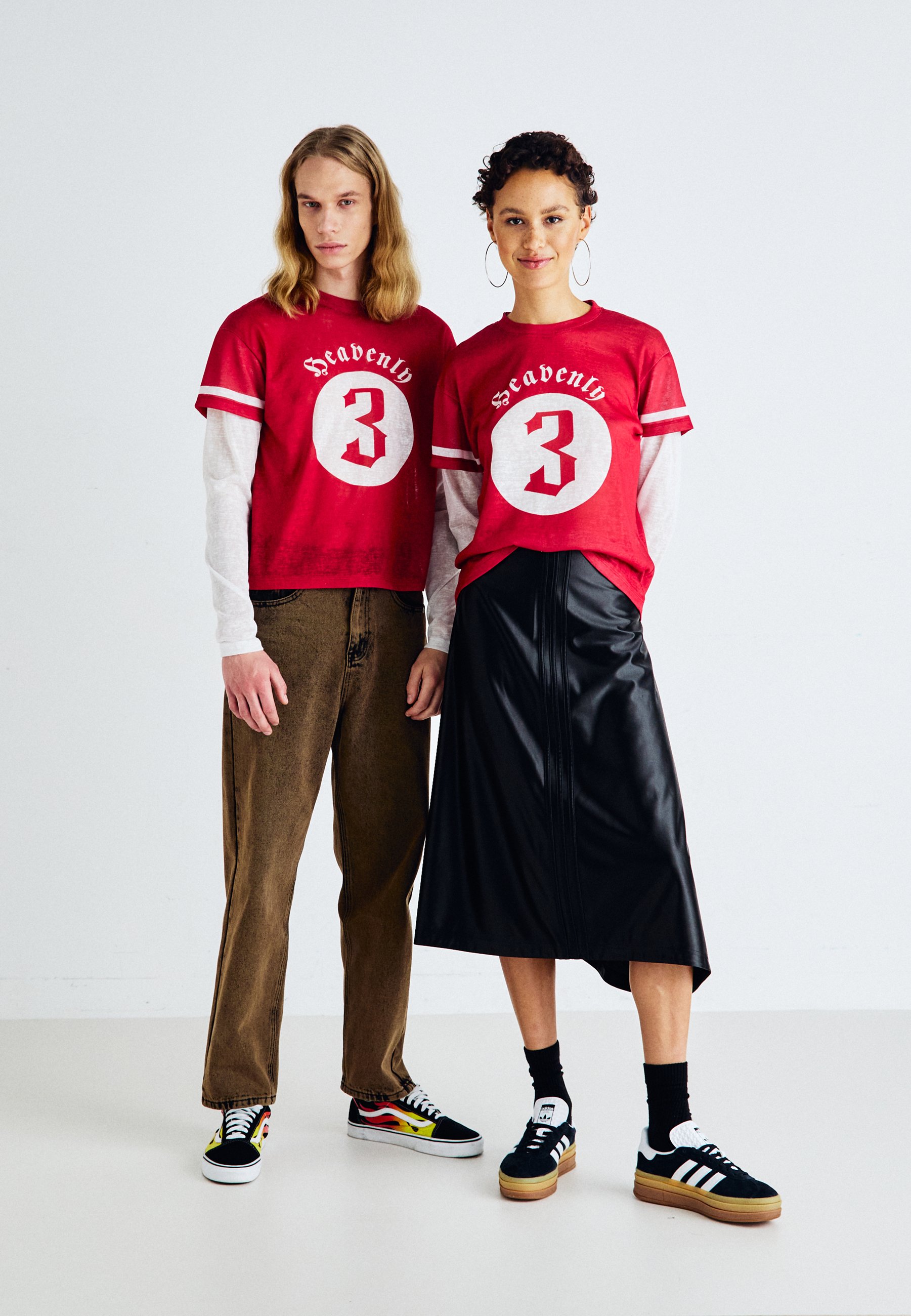 Jaded London DOUBLE LAYER VARSITY UNISEX - Print T-shirt