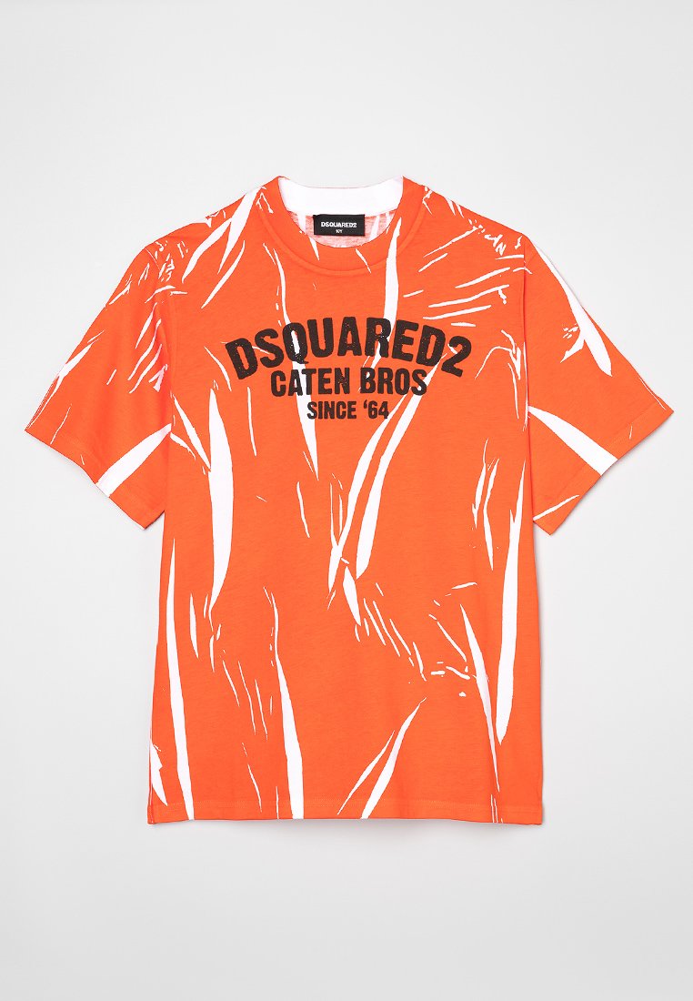 Dsquared2 T-shirt print oranje Dsquared2 T-shirt print oranje