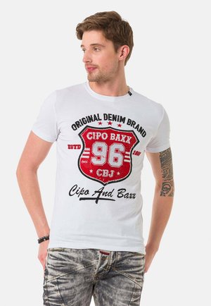 Cipo & Baxx Print T-shirt - white
