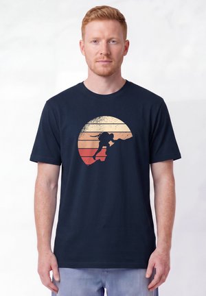 watapparel, MOUNTAIN CLIMBING UNISEX - T-Shirt print - french navy