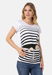 M.M.C. BABY FLUCHT - Print T-shirt - weiß