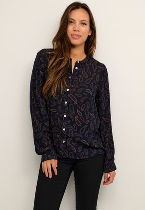 JADEN  - Blúz - dark blue toffee paisley print