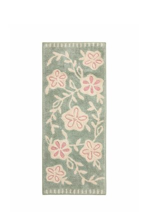 Next, FLORAL COTTON MAT- UNISEX - Bath mat - sage green