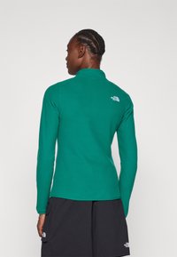 The North Face 100 GLACIER 1/4 ZIP - Polárpulóver - evergreen