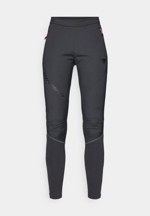 Juodos sportinės legging'os su elegantišku dizainu, pasižyminčios matinio paviršiaus apdaila, atspindinčiomis detalėmis, šoniniais kišenėmis ir logotipu kairėje šlaunoje.