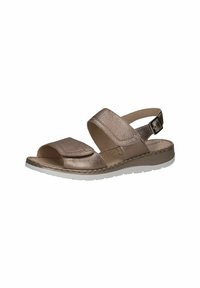 Caprice Kiilakorkosandaali - taupe metallic