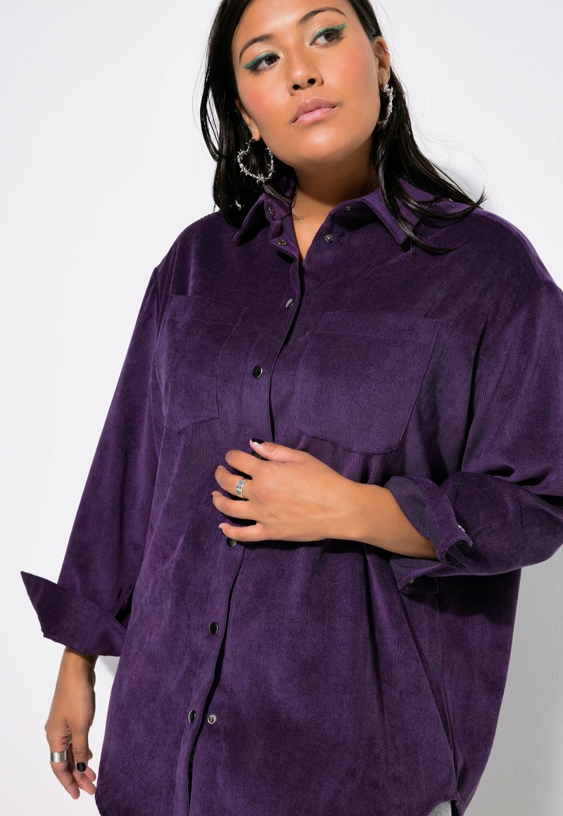 Studio Untold COL DE MANCHES LONGUES - Blus - plum