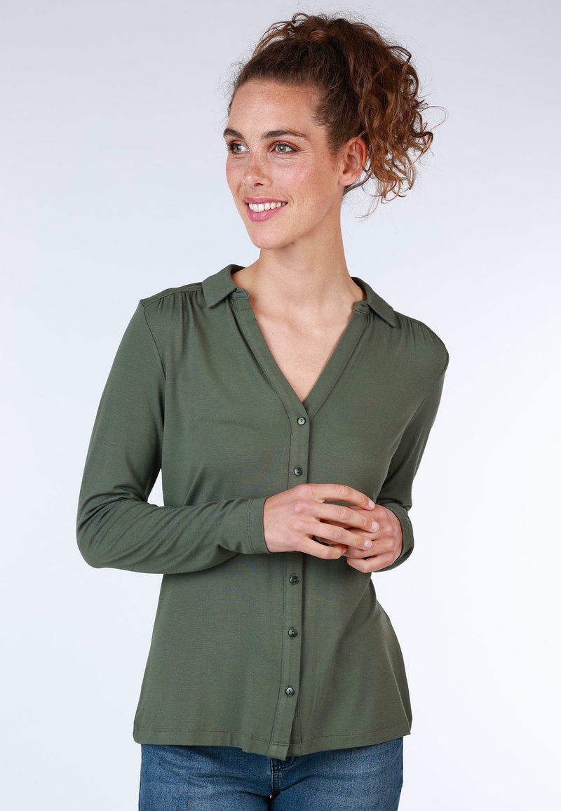 Lykka du Nord Button-down blouse - thyme