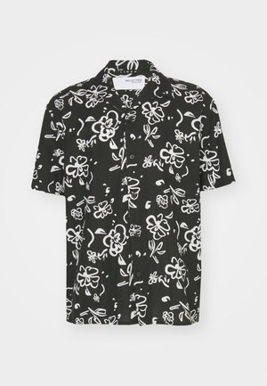 Selected Homme SLHRELAXSUN SHIRT RESORT - Vapaa-ajan kauluspaita - black